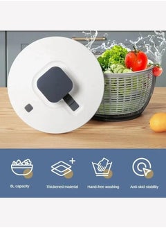 Vegetable Dehydrator,Salad Fruit Spinner,Household Large Capacity Dehydrator,Kitchen Vegetable Accessories Drain,Salad Basket - pzsku/Z3D60701563918D24F865Z/45/_/1717057313/2f654367-52ab-48ba-b123-be669b207cc6