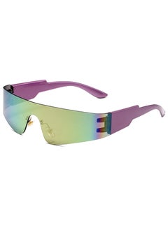 Generic Frameless Sunglasses Unisex Punk Fashion Sports Shades Pink Mercury 