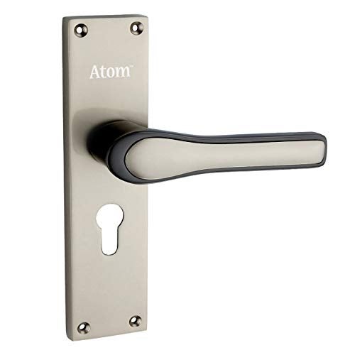 Atom Heavy Duty Mortise Door Lock with One Sided Key for Bedroom, Living Room, Main Door, Silver Satin Finish | 3 Keys | Lockset for House Hotel Office(O43CYOSK) - Image 2