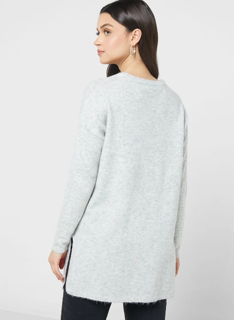 VERO MODA Longline Knitted Sweater