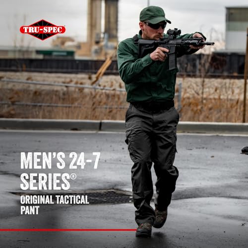 Tru-Spec 24-7 Original Tactical Pants for Men - Durable, Water-Resistant Cargo Work Pants with Concealed Carry and Knee Pad Openings, Navy - 40W x 30L - Image 2