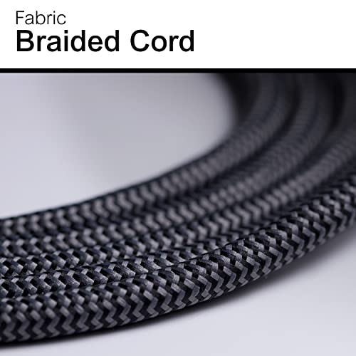 GE 3-Outlet Power Strip Extension Cord with Multiple Outlets 6 Inch Braided Short Cord Extension Cord Grounded Flat Plug UL Listed Black 45191 - Image 5