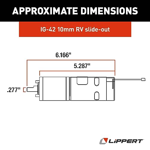 Lippert Components Lippert Replacement IG-42 10-Millimeter In-Wall RV Slide-Out Motor Assembly, 300:1 Ratio, Improved Function for Slide-outs, Easy, DIY Installation, Exact-Match Component - 236575 - Image 3
