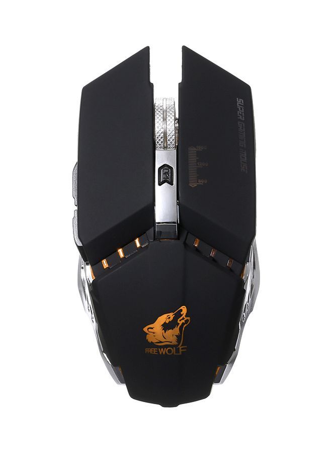 NIBEMINENT Wireless Gaming Mouse Black/Silver/Orange 
