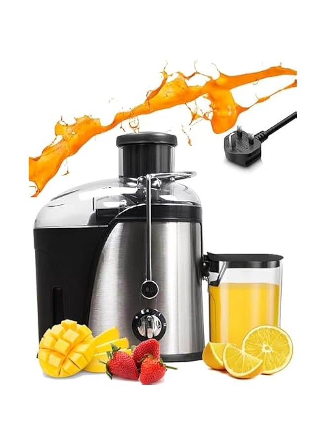 بيوينتي عصارة صغيرة عالية الكفاءة 800 واط متعددة السرعات من اليسم، عصارة فواكه وخضروات سريعة لنمط حياة صحي، سهلة التنظيف، ستانلس ستيل، خالية من BPA (اسود) - Image 1
