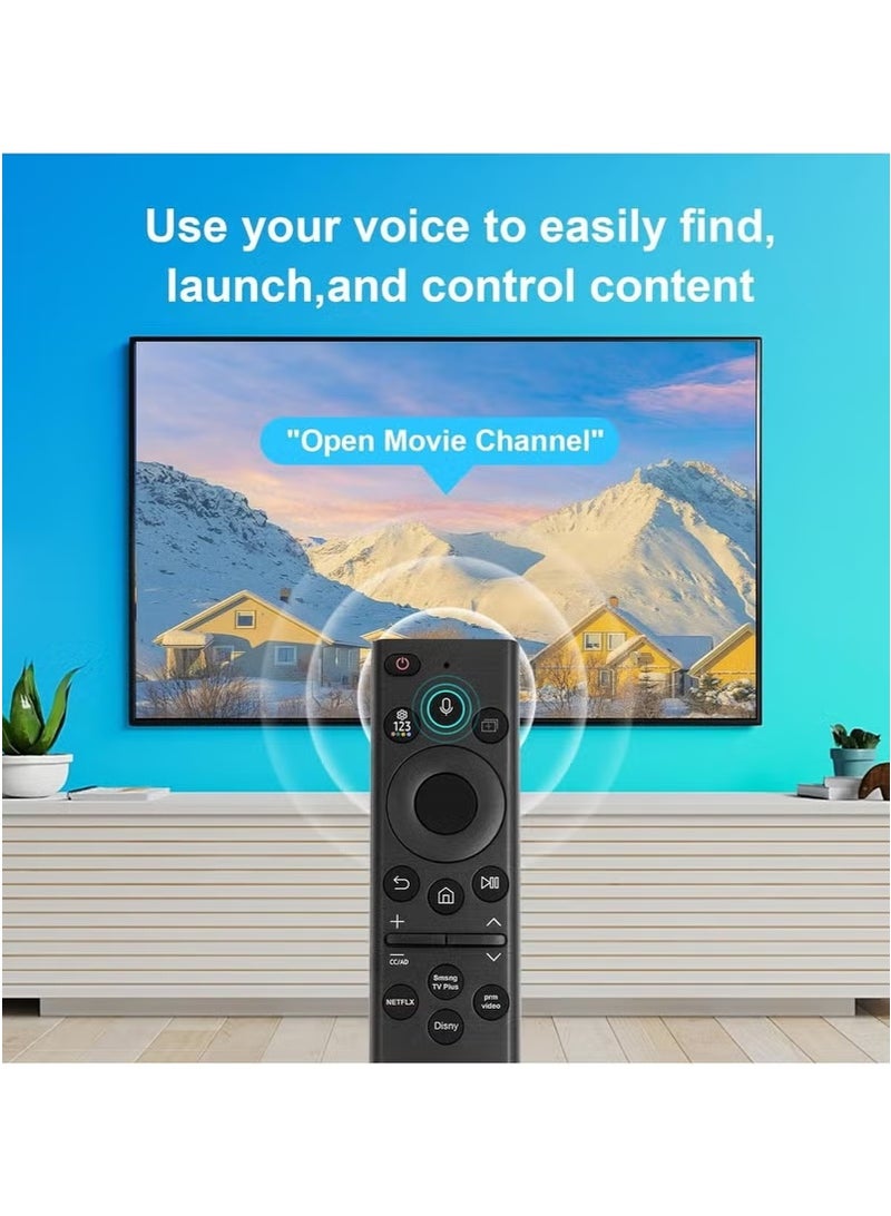 Voice Remote Control Replacement for Samsung Smart TV (No Solar), Compatible with Most 2018 to 2022 Smasung Crystal UHD QLED The Frame QLED 4K 8K Smart TVs(BN59-01385A/BN59-01385B) - Image 2