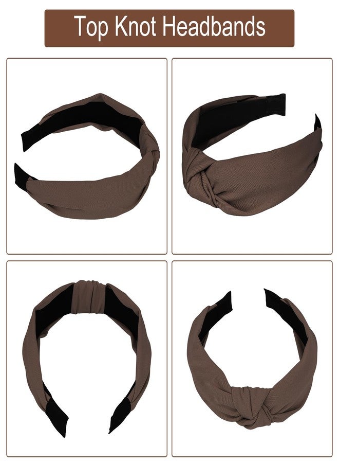 Ondder 6 Pack Top Knot Headbands for Women Cloth Head Bands for Women’s Hair Wide Cute Knotted Headbands for Women Non Slip Fashion Womens Girls Hair Accessories - Image 5