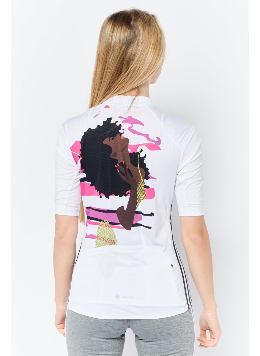 Adidas Adidas x Thebe Magugu Women Sportswear Fit Training Jersey, Multicolor  - Image 2