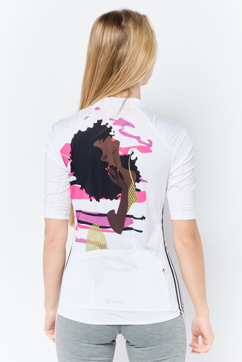 Adidas x Thebe Magugu Women Sportswear Fit Training Jersey, Multicolor - Image 2