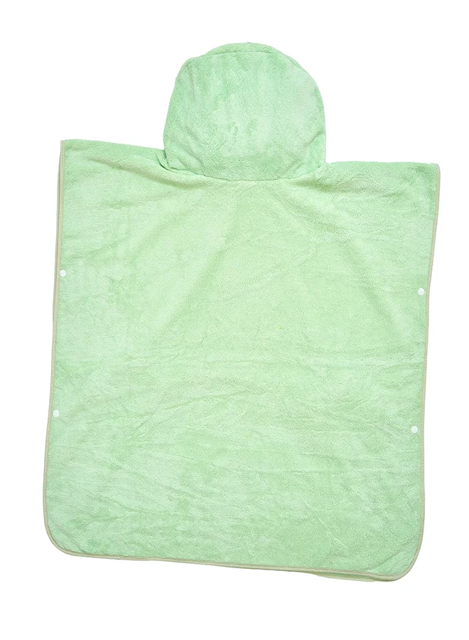 babyqlo Green Duck Cartoon Hooded Bath Towel