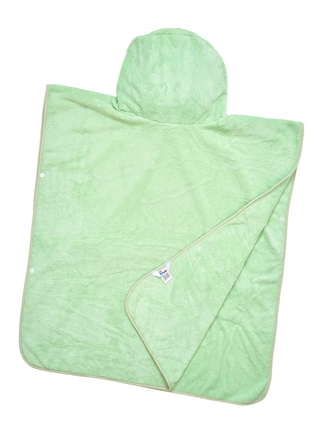 babyqlo Green Duck Cartoon Hooded Bath Towel