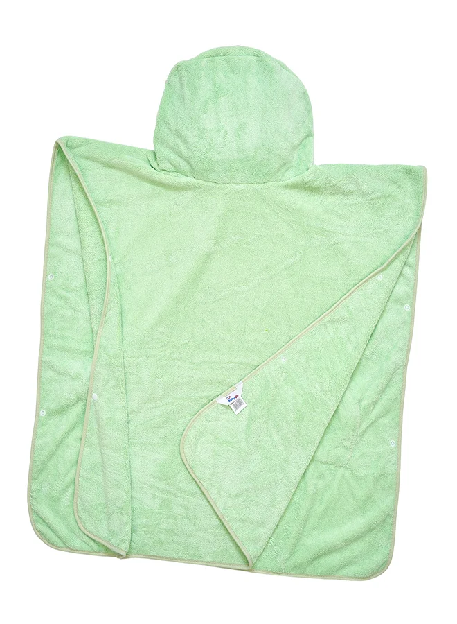 babyqlo Green Duck Cartoon Hooded Bath Towel