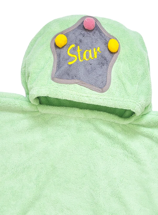 babyqlo Green Duck Cartoon Hooded Bath Towel