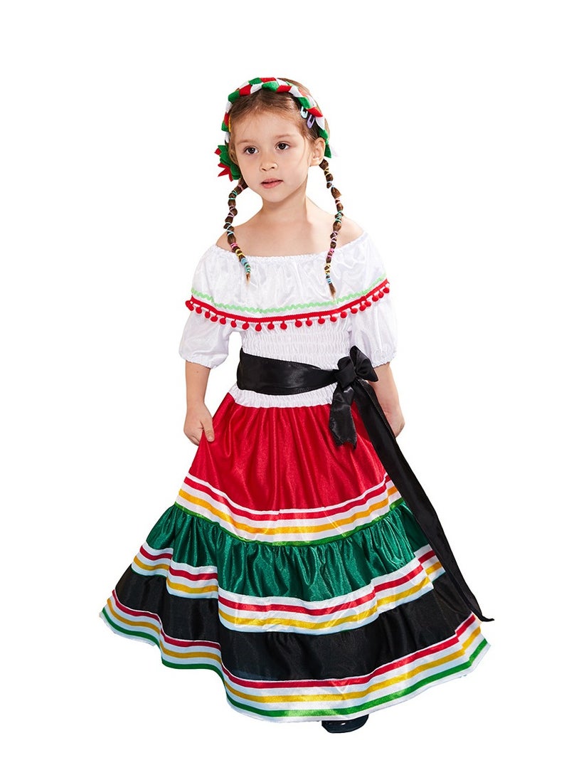Generic Ethnic Little Girl Dress Party Dress Little Girl Ethnic Dress Little Girl Ethnic Dress  - Image 1