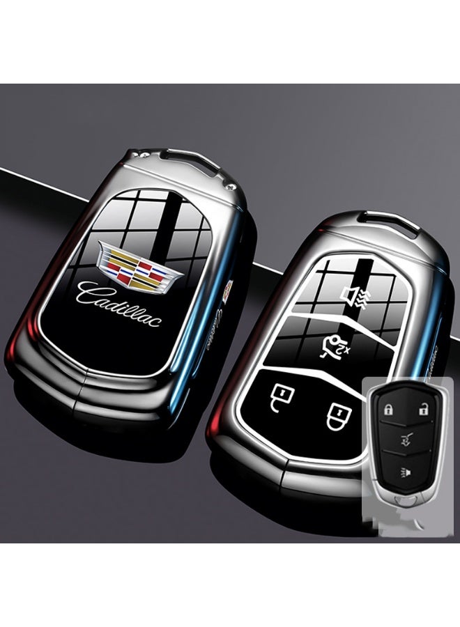Cadillac Advanced car key protection case suitable for Cadillac XT5, XT6, CT6, XT4, XT, SCT5, ATSL high-end car key metal shell case - Image 1