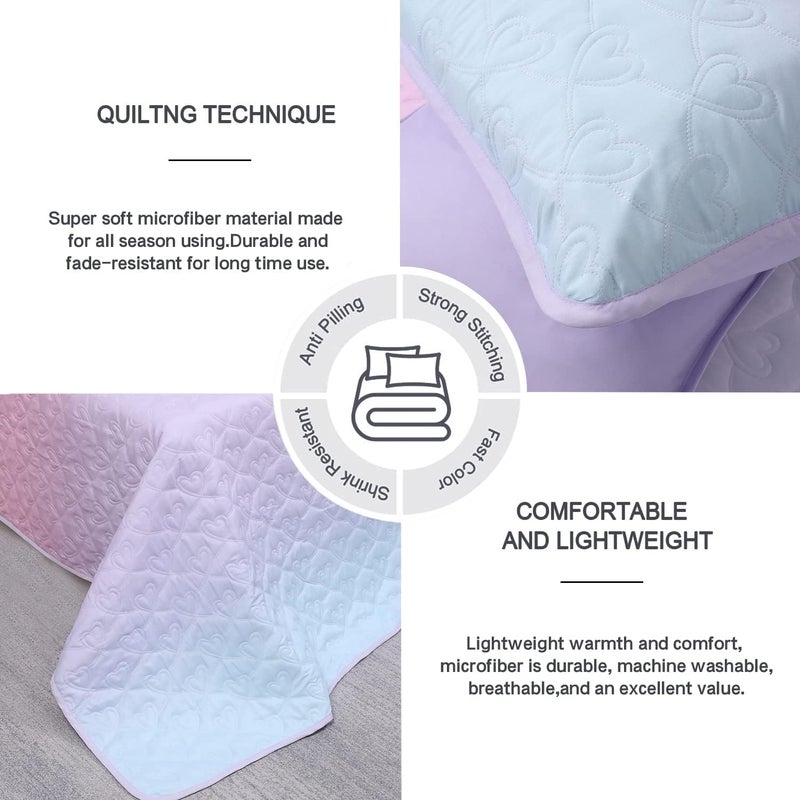SCHNAUZER HOME Quilt Set King Size 3 Piece, Bailey Pattern Printed Bedding Coverlet Set, Lightweight Soft Reversible Bedspread Sets for All Season (1 Quilt & 2 Pillow Shams) - Image 4
