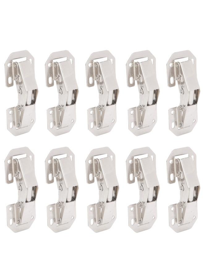 Thoraya 10PCS Cabinet Hinges No Drilling Hole Bridge Shaped Cupboard Door Hinges for Furniture Supplies(3in )  - Image 5