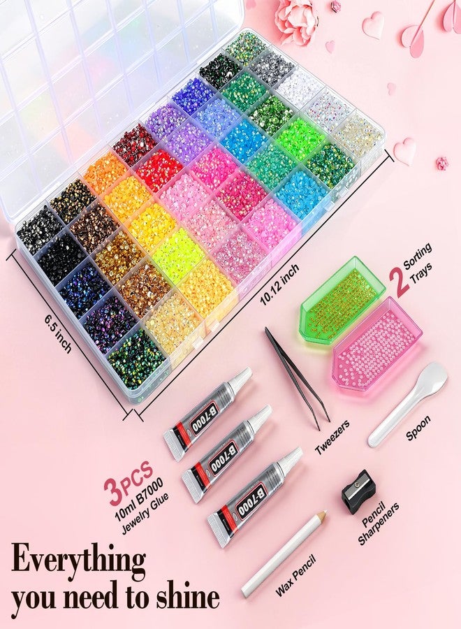 GGDECA 50000Pcs Resin Jelly Rhinestones for Bedazzling kit, 3mm Bedazzler Kits - Image 2
