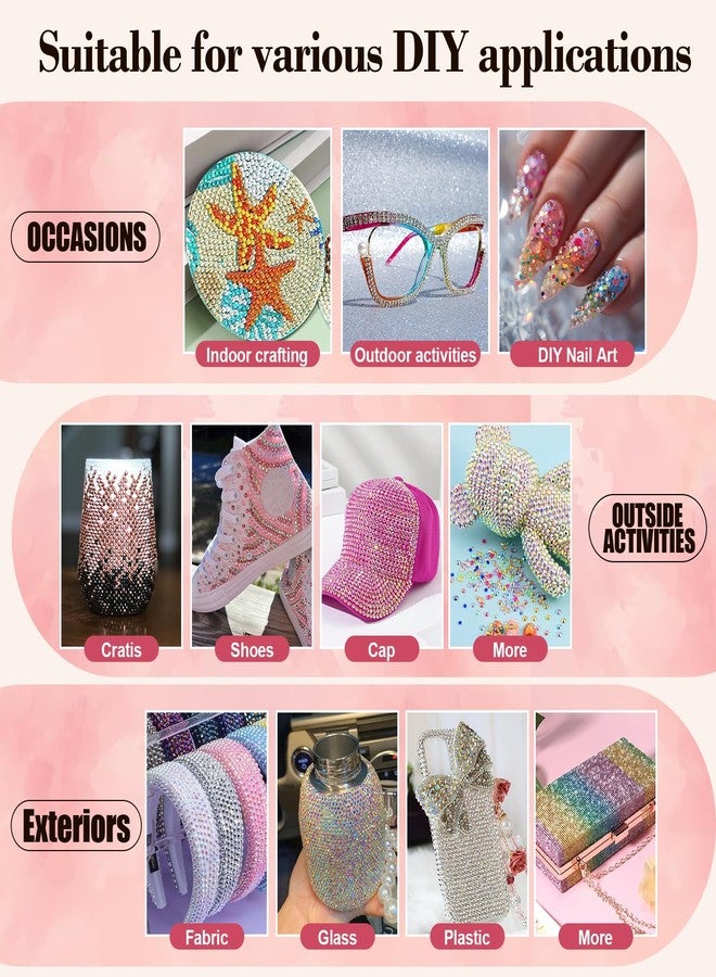 GGDECA 50000Pcs Resin Jelly Rhinestones for Bedazzling kit, 3mm Bedazzler Kits - Image 5