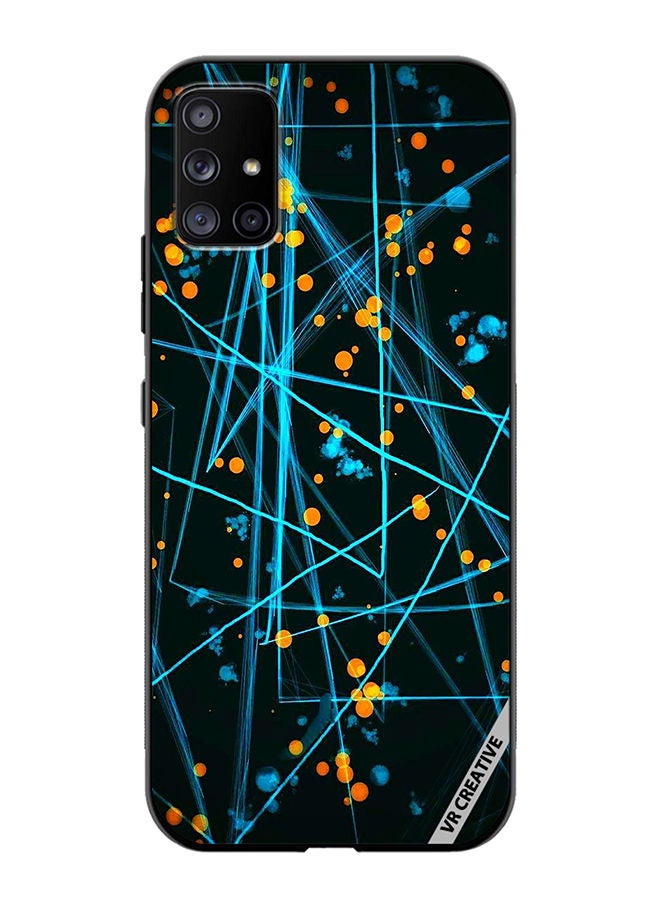VR CREATIVE Protective Case Cover For Samsung Galaxy A71 5G Lasers Design Multicolour - Image 1