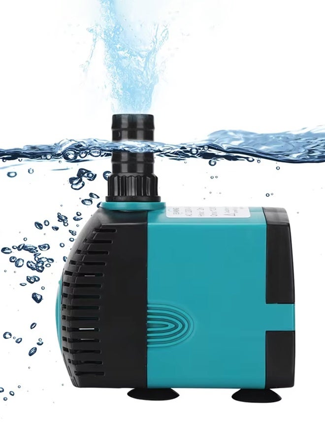 220V UK Plug Submersible Water Fountain Pump Filter Fish Pond Aquarium Water Pump Tank Oxygen Air Pump Part & Accessories - Image 1