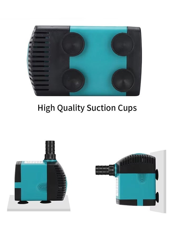 220V UK Plug Submersible Water Fountain Pump Filter Fish Pond Aquarium Water Pump Tank Oxygen Air Pump Part & Accessories - Image 4