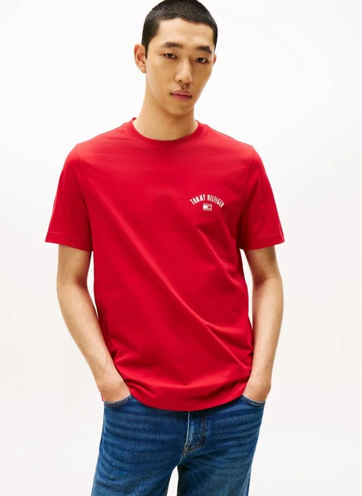 تومي هيلفيغر Graphic Crew Neck T-Shirt
