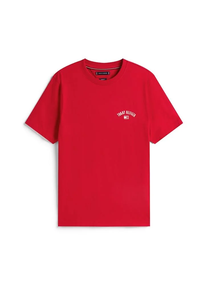 تومي هيلفيغر Graphic Crew Neck T-Shirt