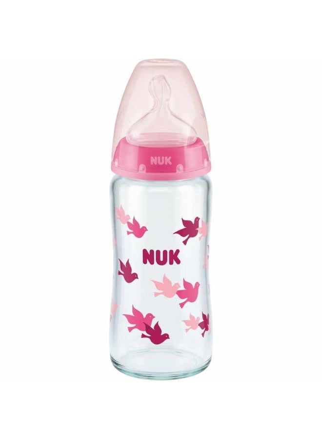 NUK first choice+ glass Baby Bottle 0-6 Months 240ml - Image 2
