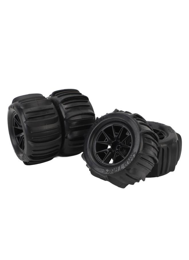 Thoraya - 4PCS RC Wheel Tires 12mm Hex Hub 85mm Diameter Rubber Tire Replacement for 16A01 16A02 16A03 16A04 16A08 1/16 RC Car - Image 1