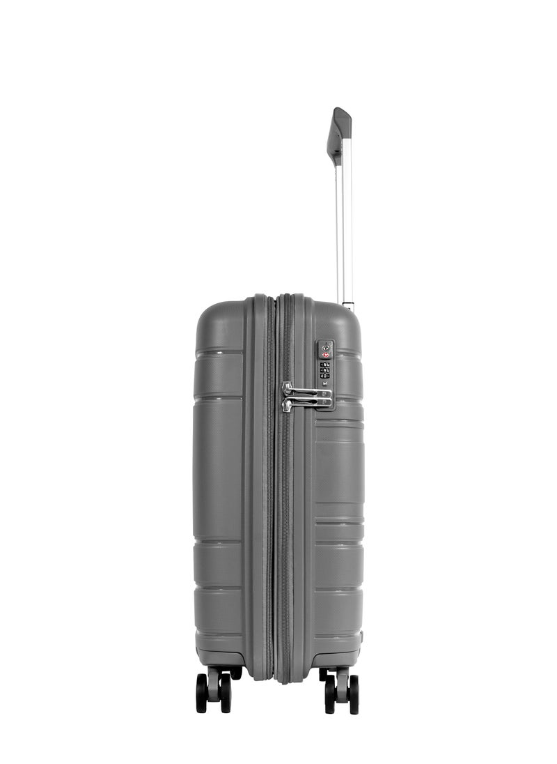 Pierre Cardin Hardcase Trolley Set of 4-PC86304 D.Grey