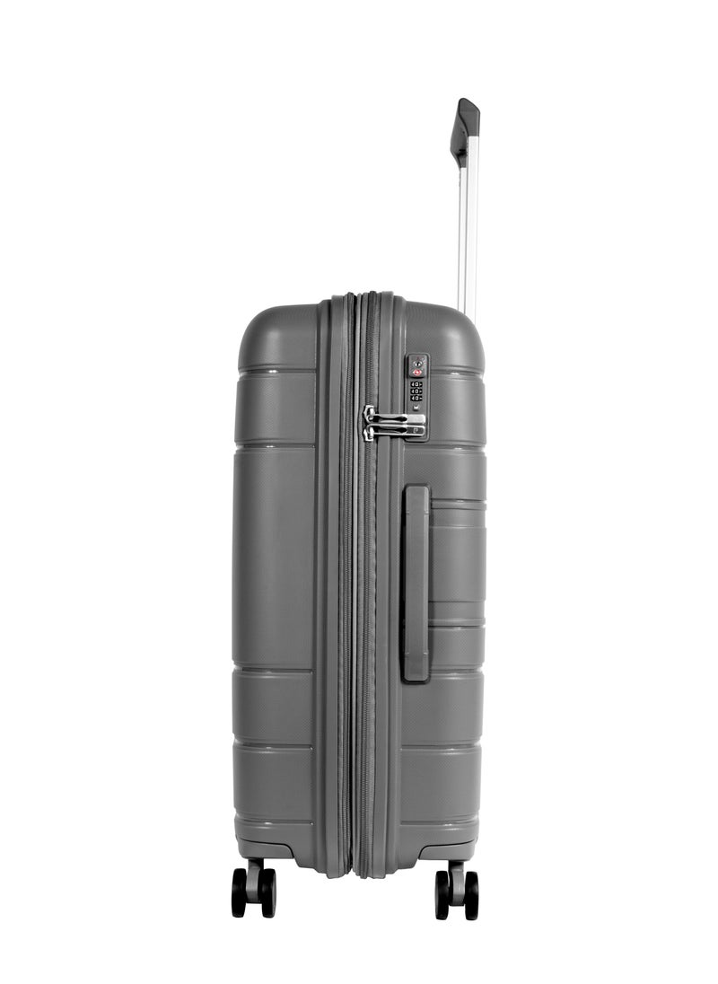Pierre Cardin Hardcase Trolley Set of 4-PC86304 D.Grey