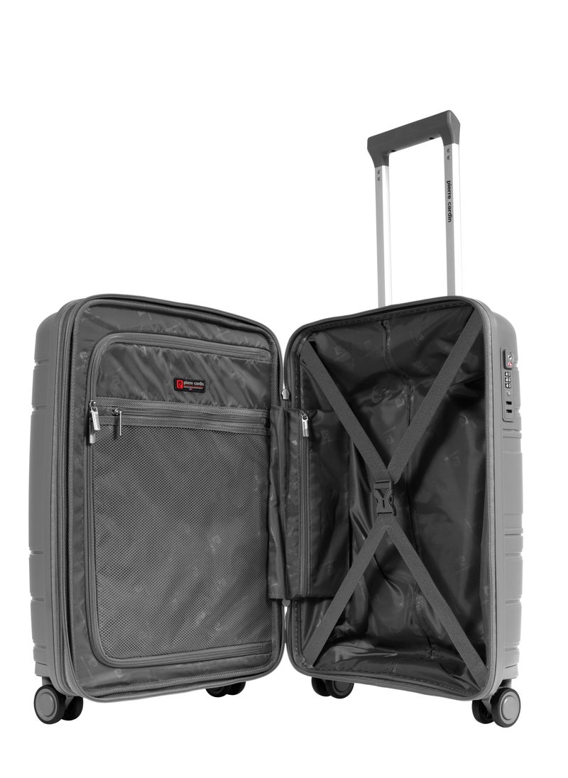 Pierre Cardin Hardcase Trolley Set of 4-PC86304 D.Grey