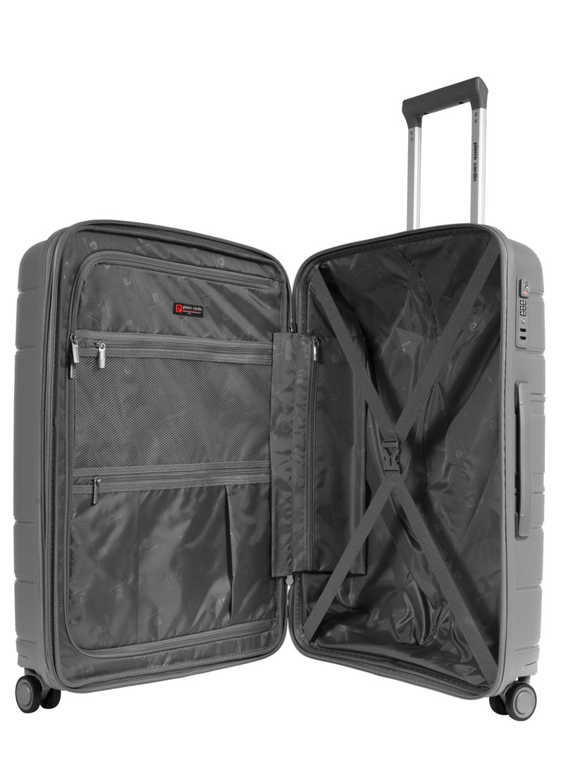 Pierre Cardin Hardcase Trolley Set of 4-PC86304 D.Grey
