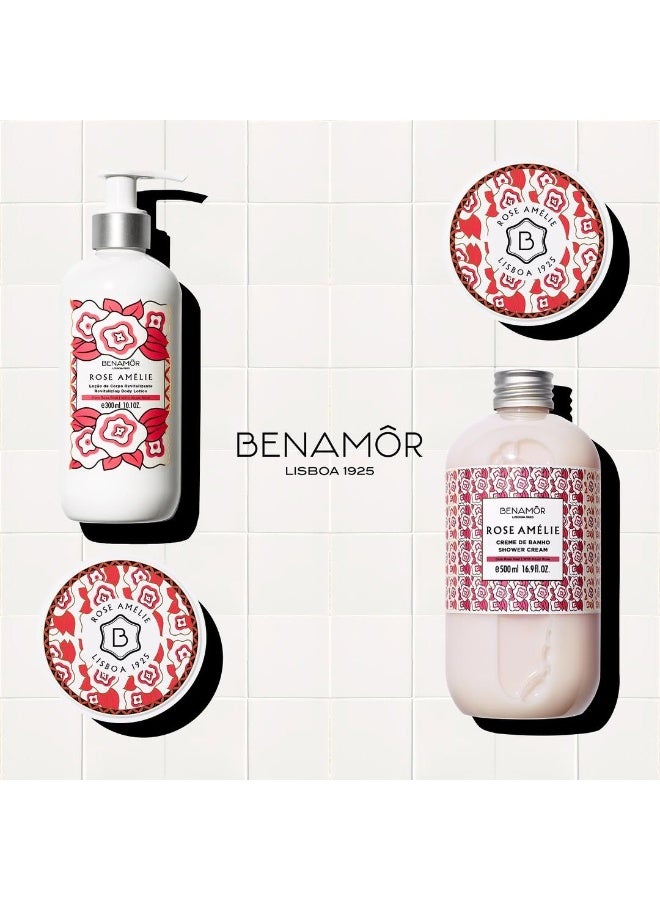 BENAMÕR Rose Amelie Liquid Soap – Moisturising Hand Wash with Argan Oil, Shea Butter & Aloe Vera – Softening Rose-Scented Hand Soap, Paraben Free, Vegan – 300ml - Image 4