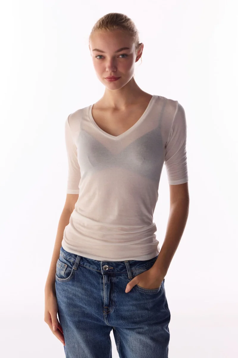 بنتي PENTI V Neck Blouse