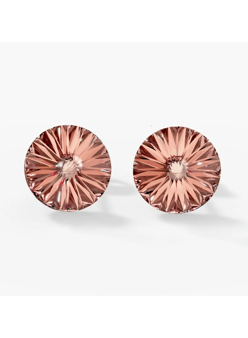 Seona  Seona Mila Crystal Earrings for Women, Hypoallergenic Stainless Ear Studs | Stud Earrings for Sensitive Ears, Medium Lightweight Non-Tarnish Jewelry with Dual Closure Design | 8mm | Vintage Rose for Women | Best Price UAE