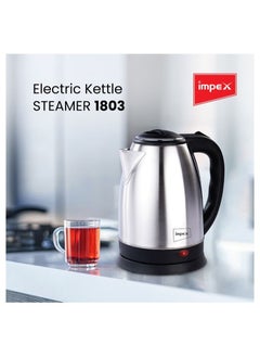 Generic Stainless Steel Electric Kettle With Triple Thermostat And Heat Resistant Handle 1.8 L 1500 W 1803 Silver  - Image 1
