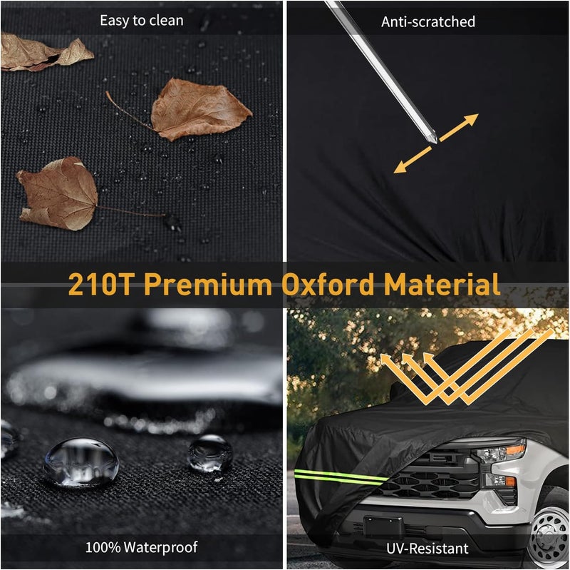 ULROLIT Waterproof Car Cover for 1998-2022 Dodge Ram 2500 3500 Crew Cab 6.5 ft Short Bed Truck - Image 5