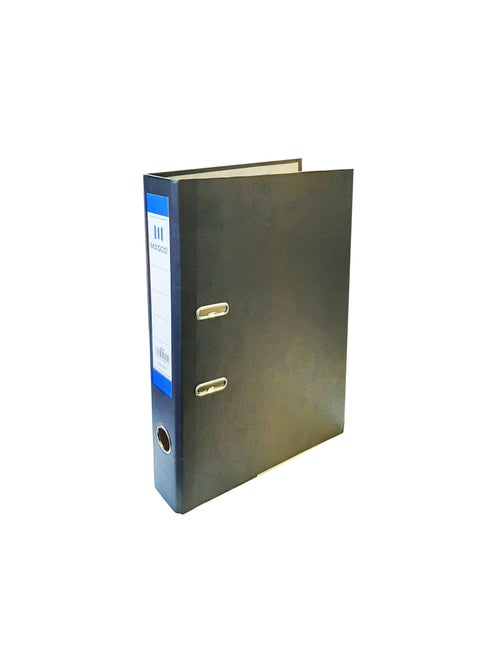 ملف مجلد بحلقتين بحجم A4، أسود