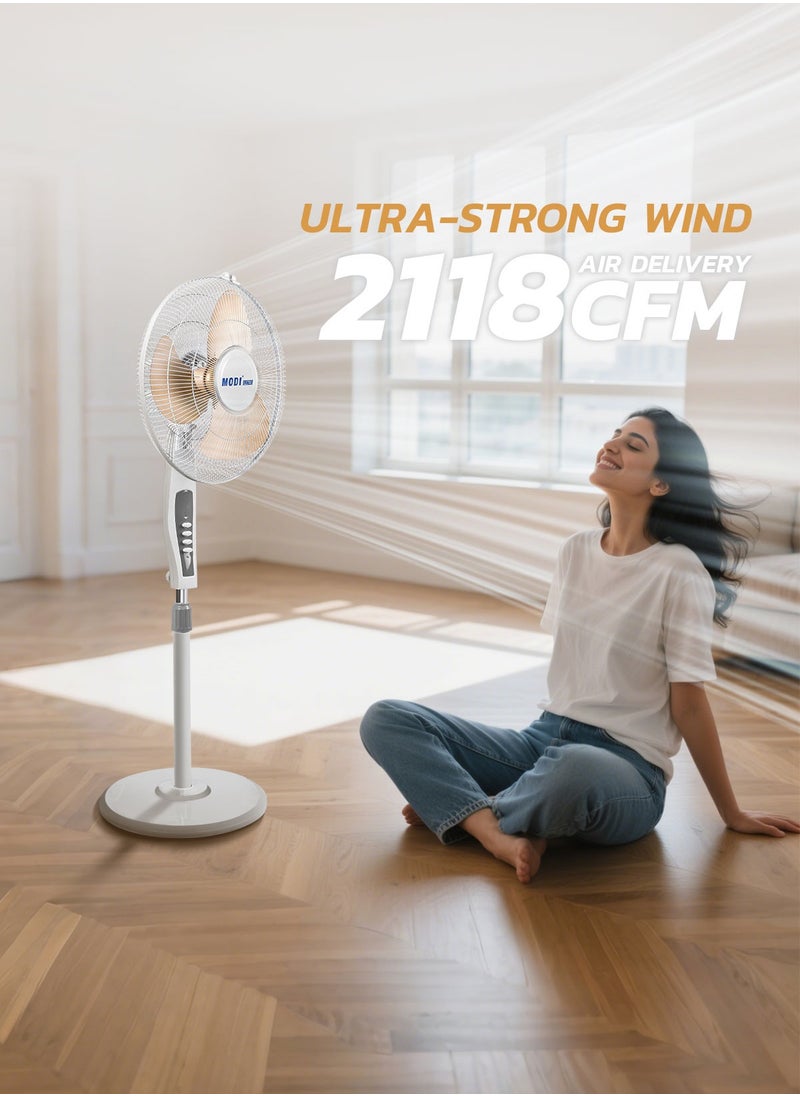 MODI Pedestal Stand Up Fan 16 Inch  - Image 4