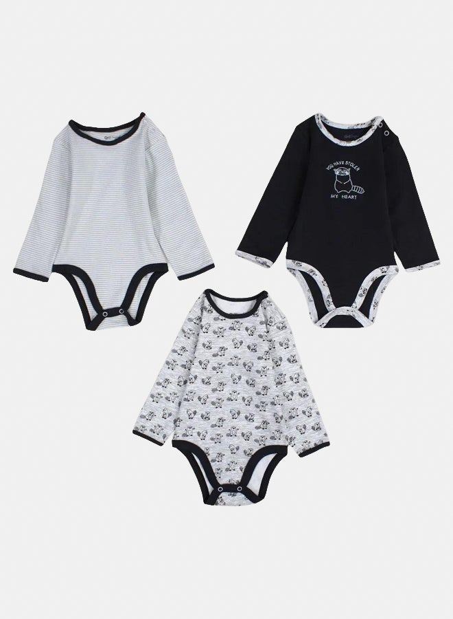 الصياد طقم من 3 قطع بودي داخلي قطن بأكمام طويلة – للاطفال - Image 1