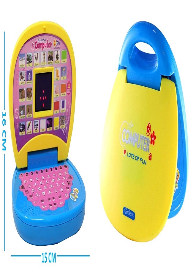 iChoice Educational Learning Laptop for Kids with LED Display, Alphabet and Number Learning Computer for Children & Toddlers, Multi Color (Learning Laptop Toy) - Image 2