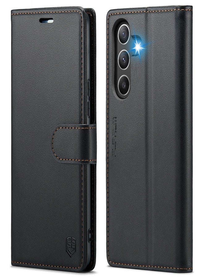 FLIPALM Compatible with Samsung Galaxy A16 5G Wallet Case with RFID Blocking Credit Card Holder, PU Leather Folio Flip Kickstand Protective Shockproof Cover Women Men for Samsung A16 Phone Case (Black) - Image 1