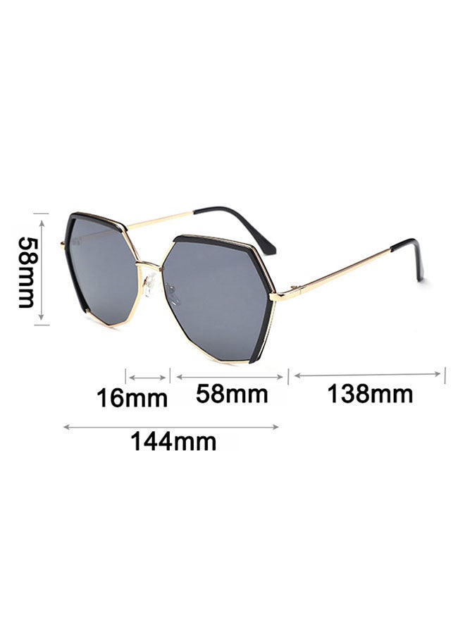 Irregular Polygon Vintage Sunglasses - Image 4