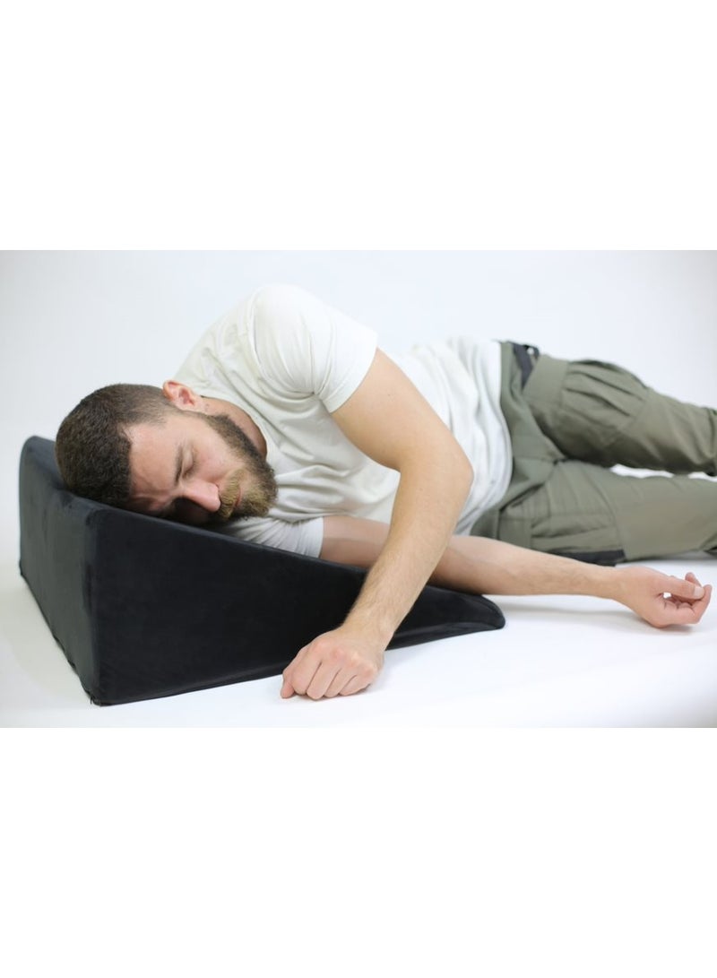 ماكس كمفورت مخدة مضادة للارتجاع المريئى وتقويم العظام، أسود، فوم أمريكى من ماكس كمفورت - Image 5