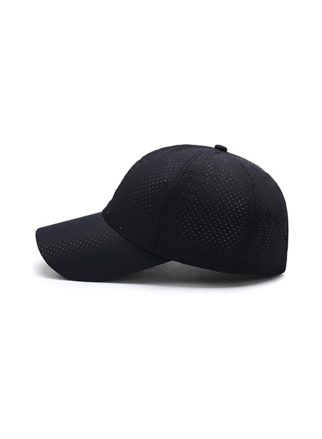 Unisex Breathable Sports Baseball Cap with Ventilation Holes – Lightweight Adjustable Summer Hat for Men & Women – UV Protection Outdoor Running Gym Cap – Casual Plain Adjustable Strap Cap (7 Colors Available) - Image 3