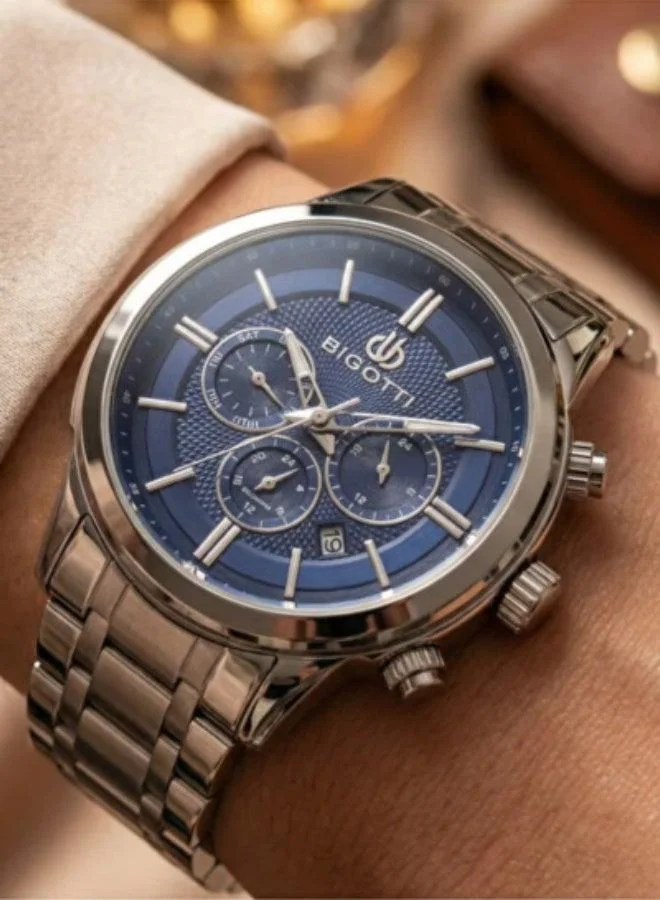 Bigotti Bigotti - Quotidiano Men Watch | Stainless SteelBrass Case | Analog | Round Dial | Mineral Glass | Japanese Quartz | Water Resistant 50 Meters