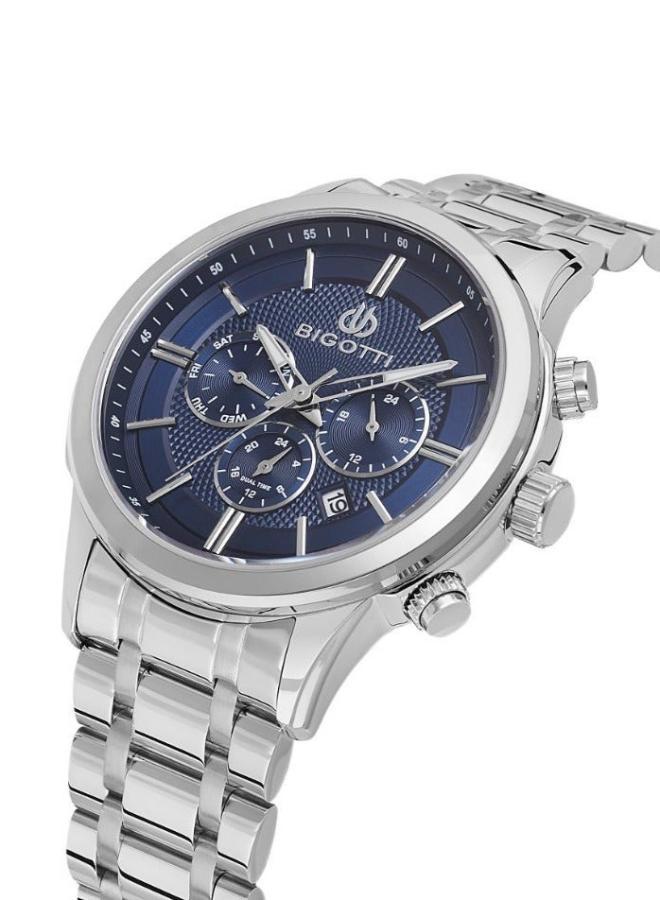Bigotti - Quotidiano Men Watch | Stainless SteelBrass Case | Analog | Round Dial | Mineral Glass | Japanese Quartz | Water Resistant 50 Meters - Image 5