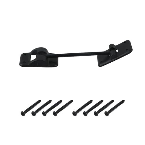 Tsnamay تسناماي 6" 4 قطع حامل باب T-Style لحامل الباب ، حامل الحمولة ، ملحقات RV و معدات الأبواب ، أسود - Image 2